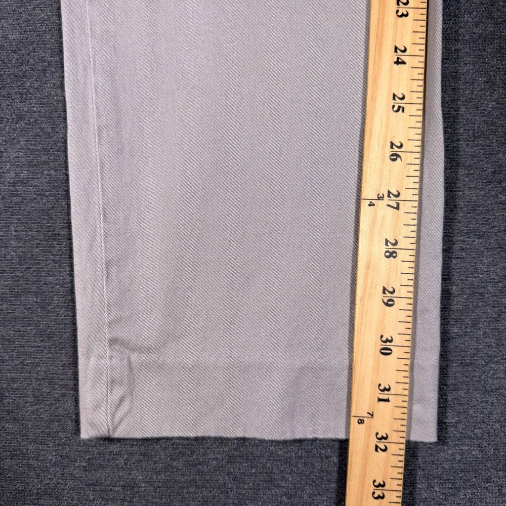 J.Crew Bowery Stretch Pants Mens 36x32 Grey Slim Fit Chino Trousers Cotton Blend